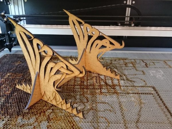 Laser Cut Laptop Stand Layout Free DXF File