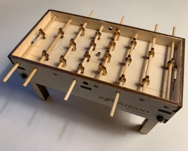 Laser Cut Layout of Table Football DXF File Free
