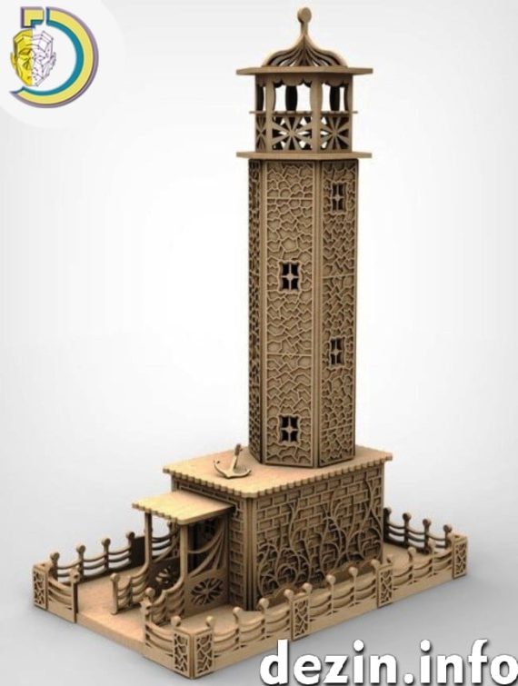 Laser Cut Lighthouse Layout Free Vector cdr Download