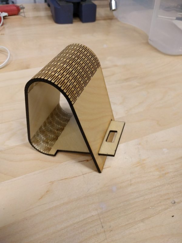 Laser Cut Living Hinge Phone Stand 3mm SVG File
