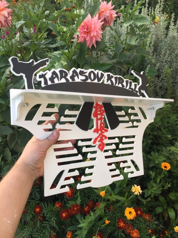 Laser Cut Martial Arts Medal Hanger Karate Medal Holder CDR File