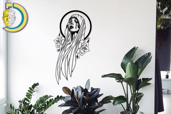 Laser Cut Mary Crying Angel Free Vector dxf Download