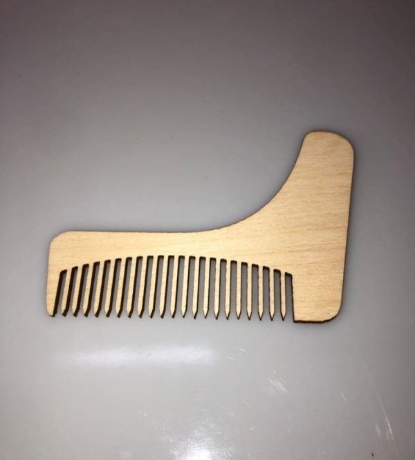 Laser Cut Men Beard Shaping Styling Comb Free Vector cdr Download