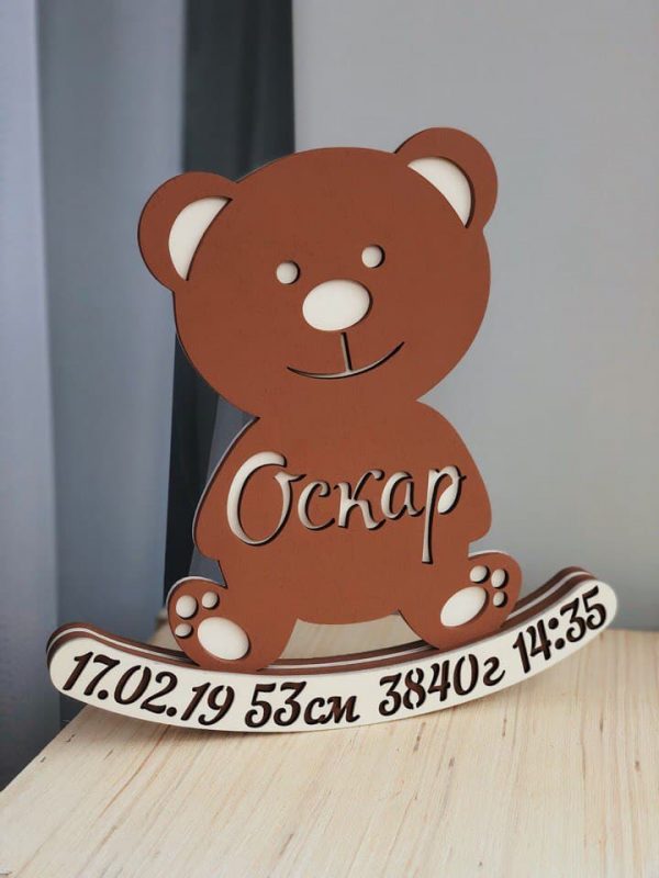 Laser Cut Metric bear