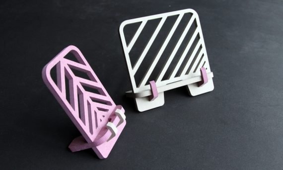 Laser Cut Mobile and Tablet Stand File Free