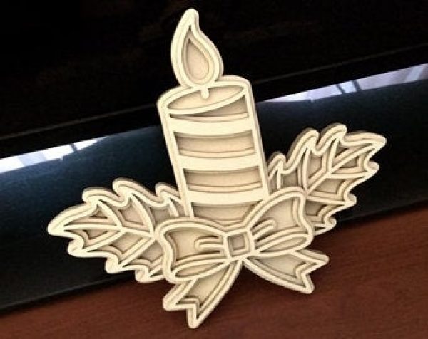 Laser Cut Multilayer Candale CDR file Free