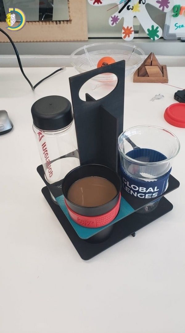 Laser Cut Organizer For Coffee SVG Free Vector