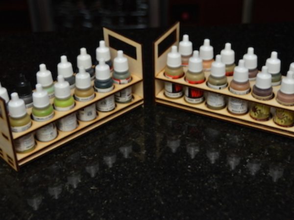 Laser Cut Paint Tray Free Vector