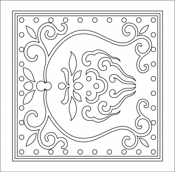 Laser Cut Pattern Of Square Panel 26 CDR File Free Vector - Dezin.info