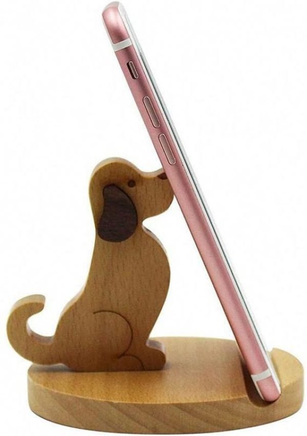 Laser Cut Puppy Phone Stand Cell Phone Holder CDR File