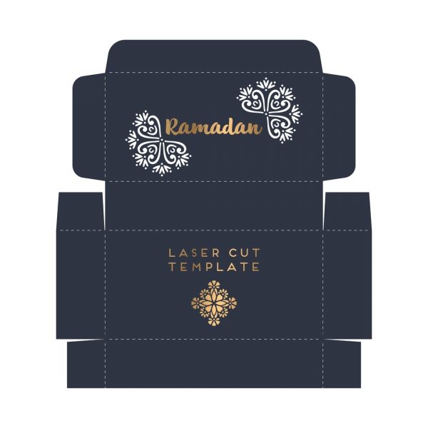 Laser Cut Ramadan Gift Box Template CDR File