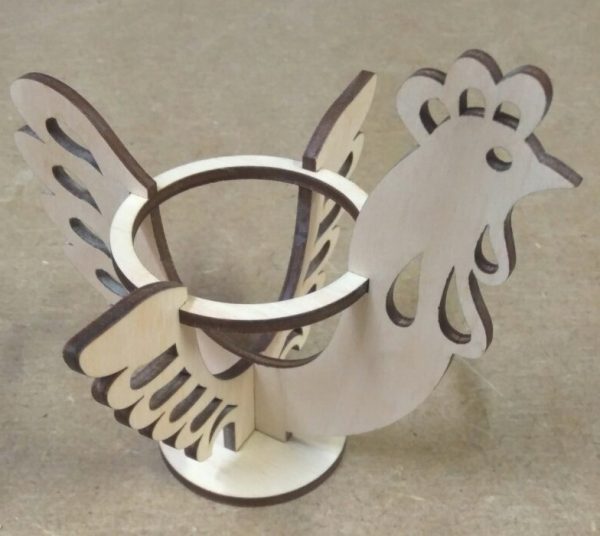 Laser Cut Rooster and hen for easter CDR File