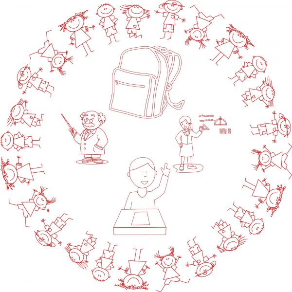 Laser Cut School Set Drawing