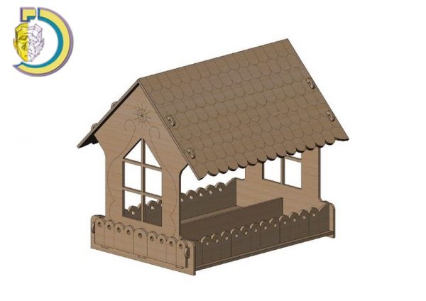 Laser Cut Shed House Layout Free Vector cdr Download