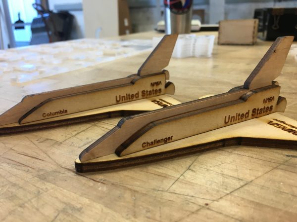 Laser Cut Space Shuttle Columbia 3D Model SVG File