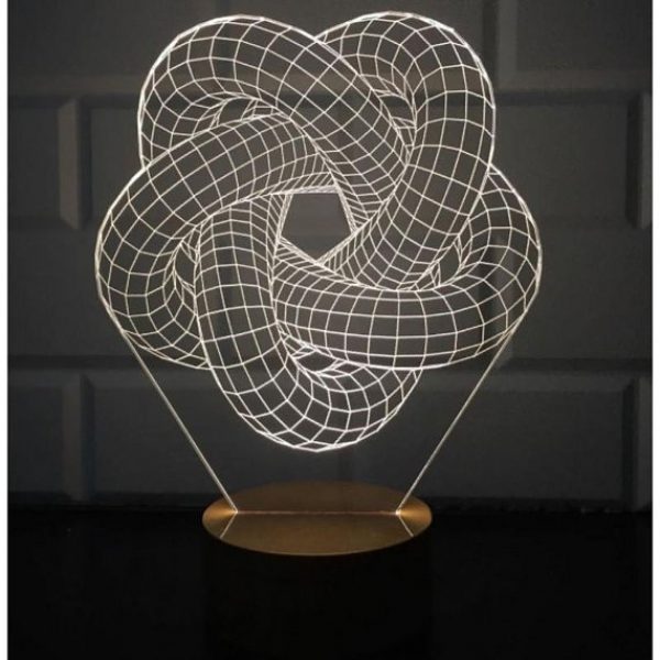 Laser Cut Spiral Lamp Layout