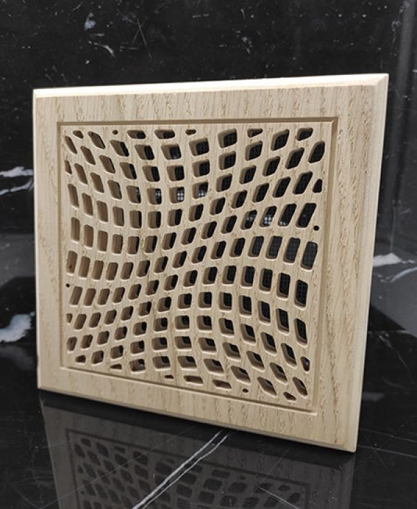 Laser Cut Square Wooden Ventilation Grill Pattern Ai File