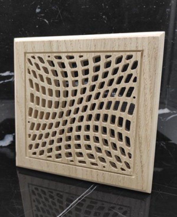 Laser Cut Square Wooden Ventilation Grill Pattern Free Vector