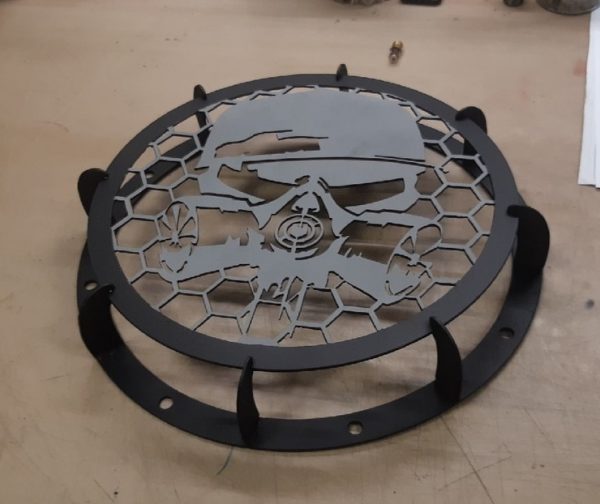 Laser Cut Steampunk Mask BBQ Grill DXF File