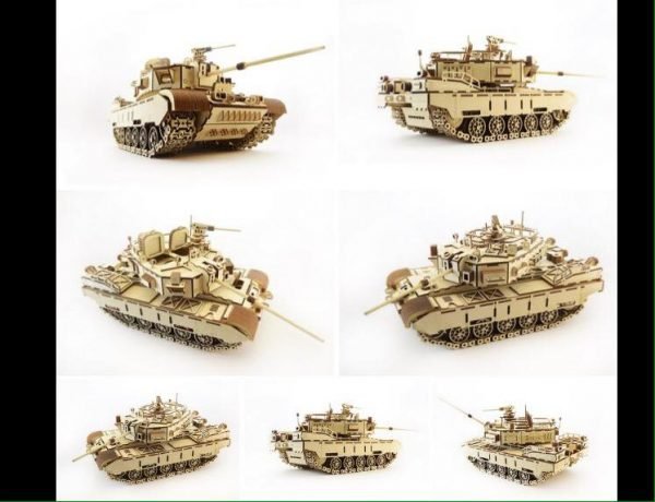 Laser Cut T-34 Tank 3D Puzzle