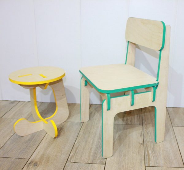 Laser Cut Table Chair set Plan
