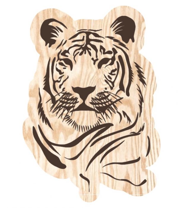 Laser Cut Tiger Vector File Free