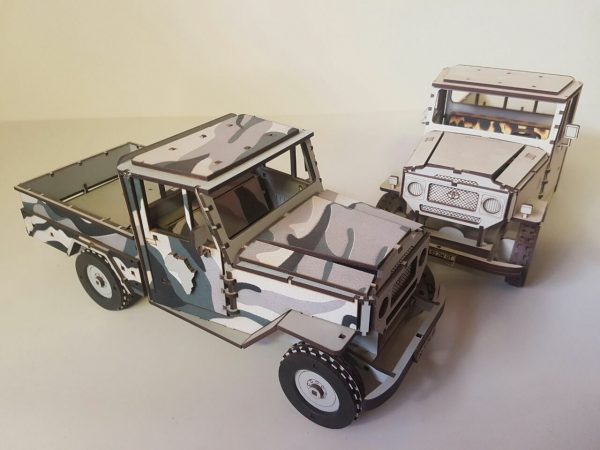 Laser Cut Toyota Land Cruiser Plywood 3mm PDF File