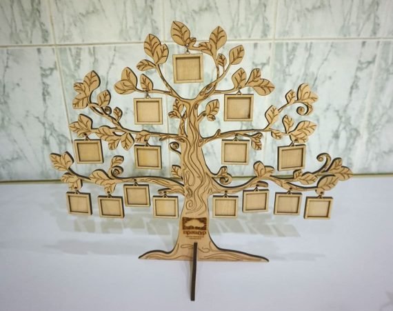 Laser Cut Tree with Mini Frames