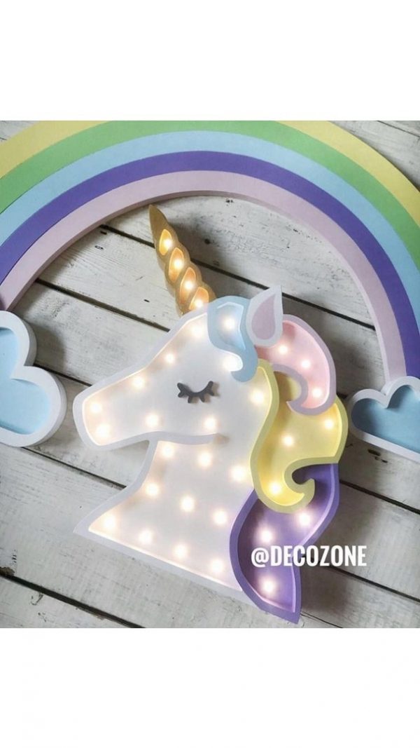 Laser Cut Unicorn Night Light CDR File