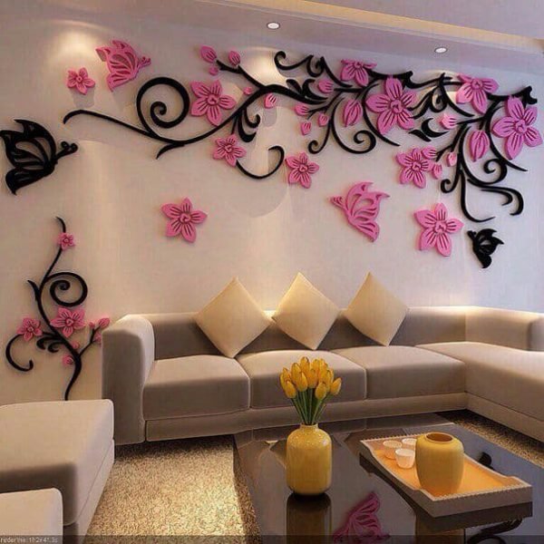 Laser Cut Wall Flower Decoration