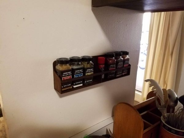 Laser Cut Wall Mount Spice Rack Floating Shelf For Kitchen PDF File