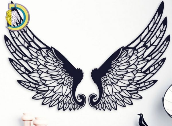 Laser Cut Wings Metal Wall Art Free Vector dxf Download