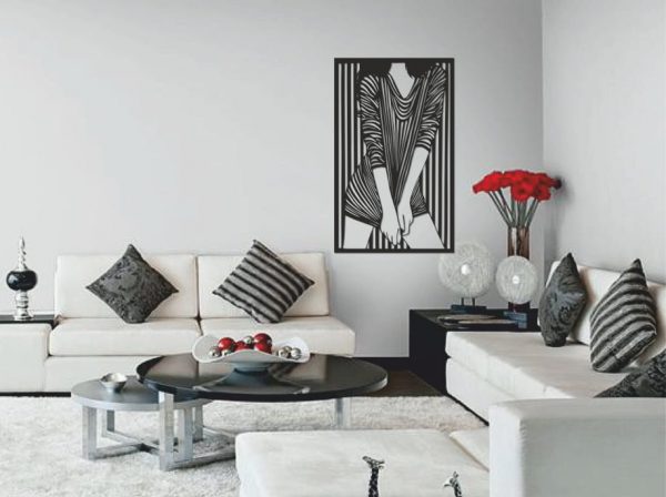 Laser Cut Woman Wall Art CDR File