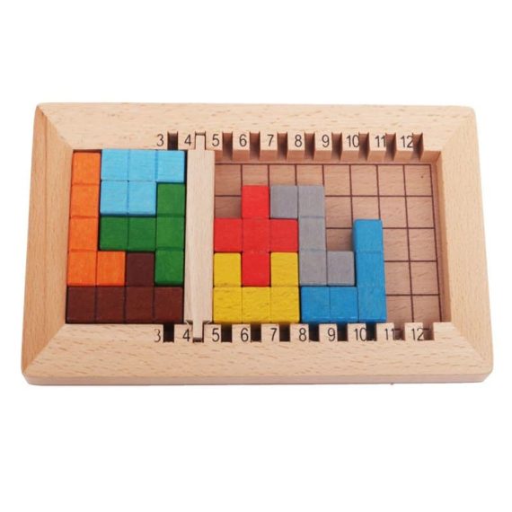 Laser Cut Wooden Block Puzzles Kids Toy CDR File