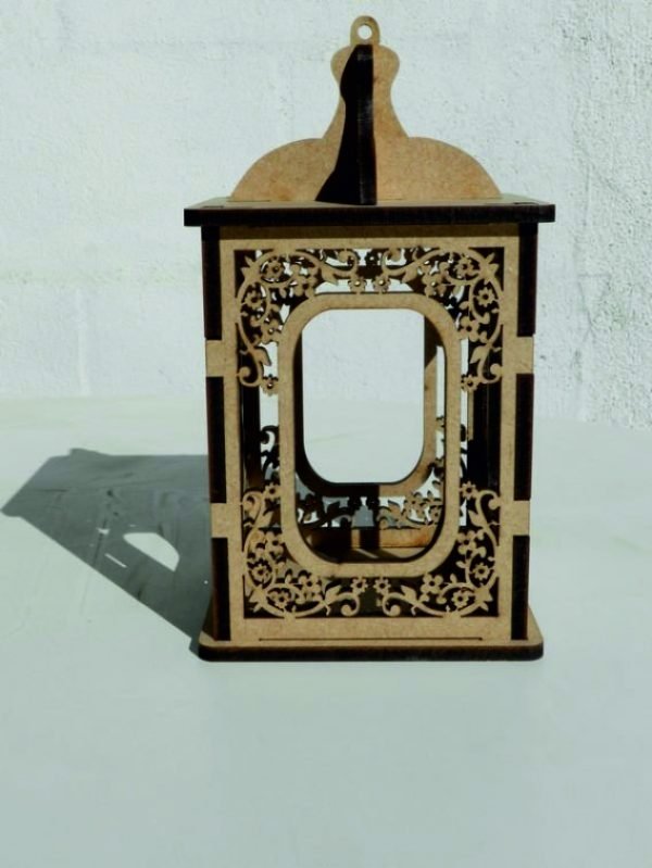 Laser Cut Wooden Candle Holder Candlestick Box CDR File