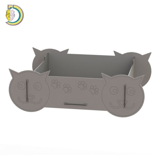 Laser Cut Wooden Cat Bed Cat Crib Pet Furniture Free Vector