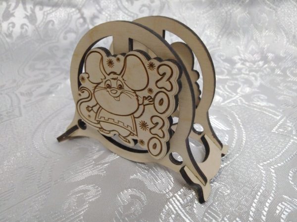 Laser Cut Wooden Napkin Holder Mouse 2020 CDR File