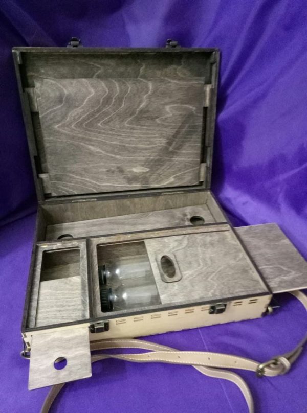 Laser Cut Wooden Suitcase