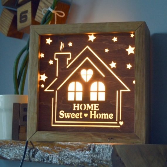 Laser Cut a night light from an old housekeeper