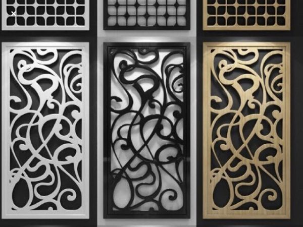 Laser Cut pattern, Panel, partition Vector File free 3
