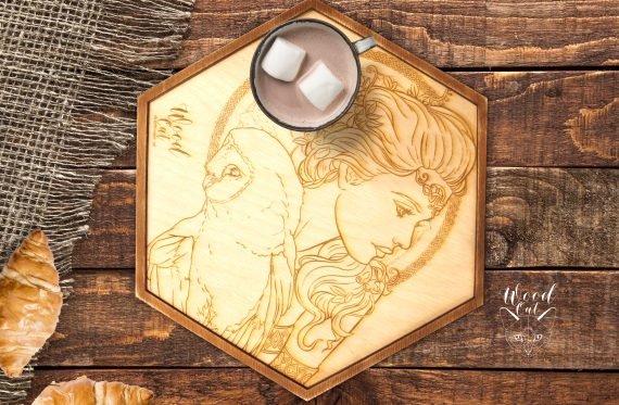 Laser Engraved Tray Vector