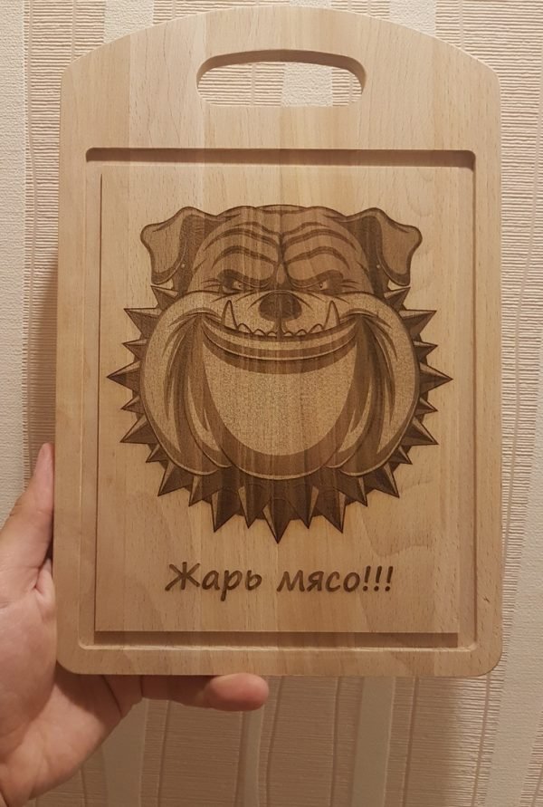 Laser Engraving Angry Dog Sticker CDR File