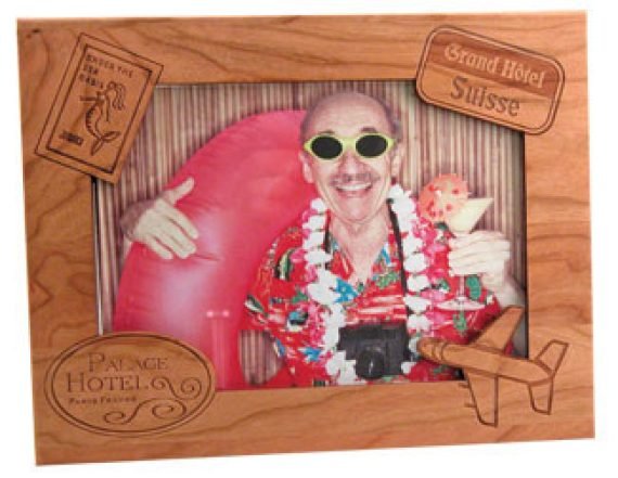 Laser Engraving a Wood Vacation Photo Frame