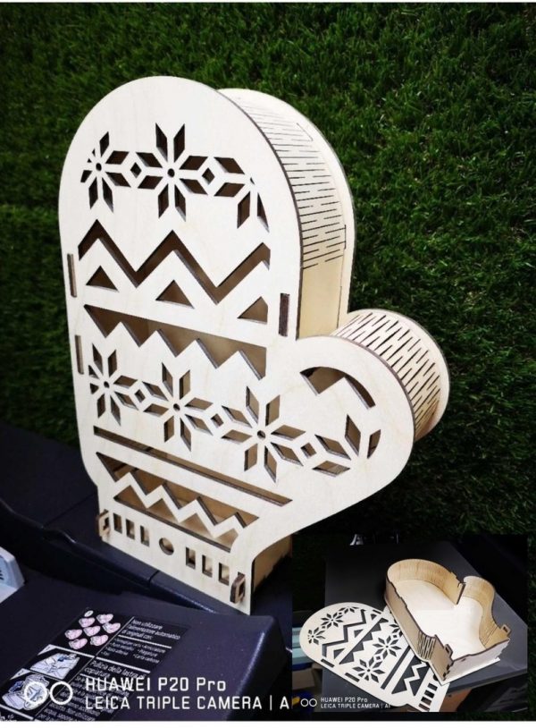 Laser cut Boxes for sweets for the new year 2021 cdr format vector file free