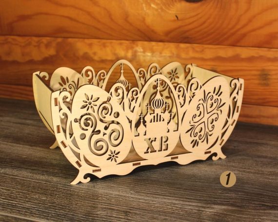 Laser cut easter tray cdr format vector file free