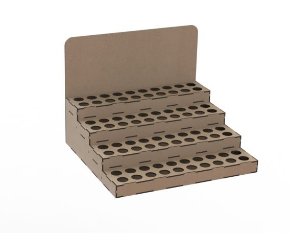 Layout for laser cutting Organizer for model paints
