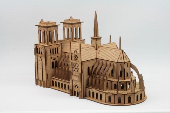 Layout for laser cutting The cathedral