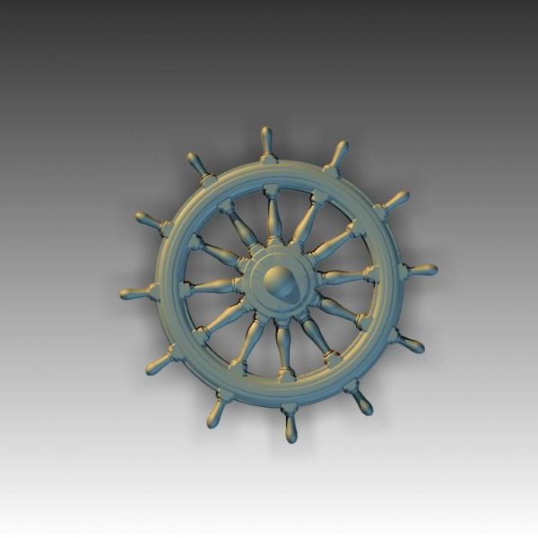 Layout for ship wheel wall decor stl file free