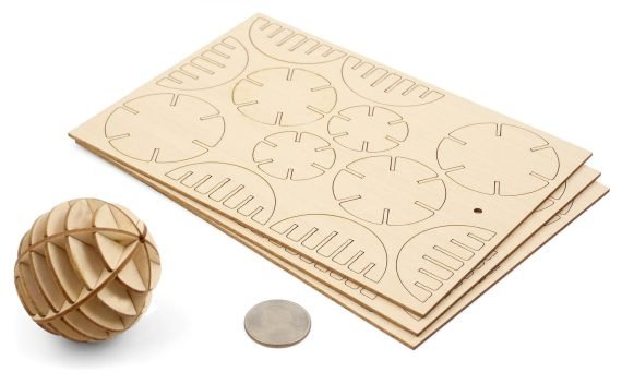 Layout of 3d Wooden Ball