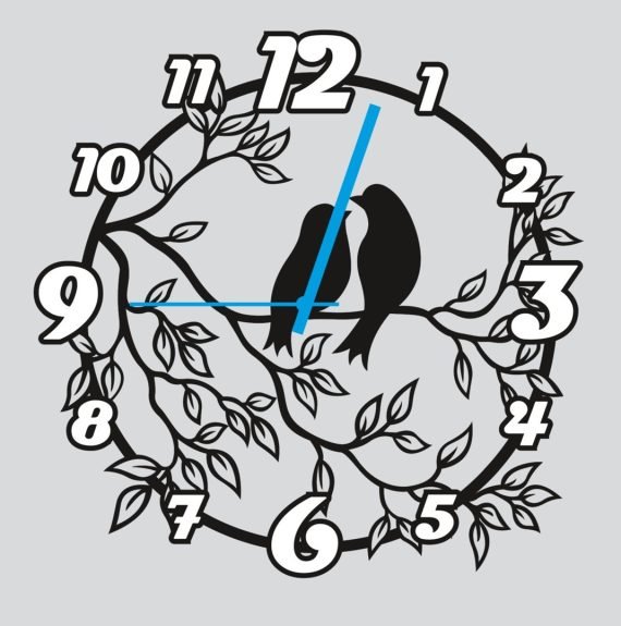 Layout of Clock Spring Wall Decor